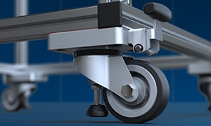 Swivel Caster with Lifting Foot
